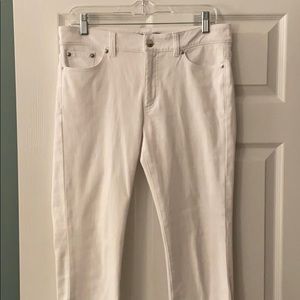 Ralph Lauren white five pocket jeans